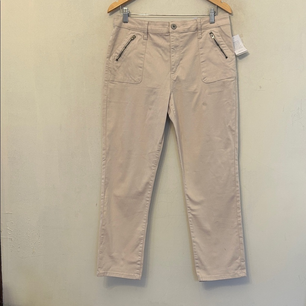 STS Blue off white Caroline high rise straight leg trousers Size 31 New